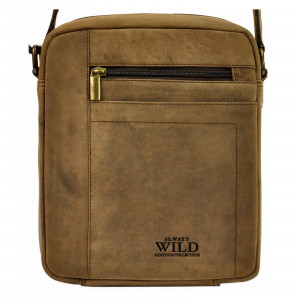 Pánská taška přes rameno Always Wild Leone - tmavo hnedá