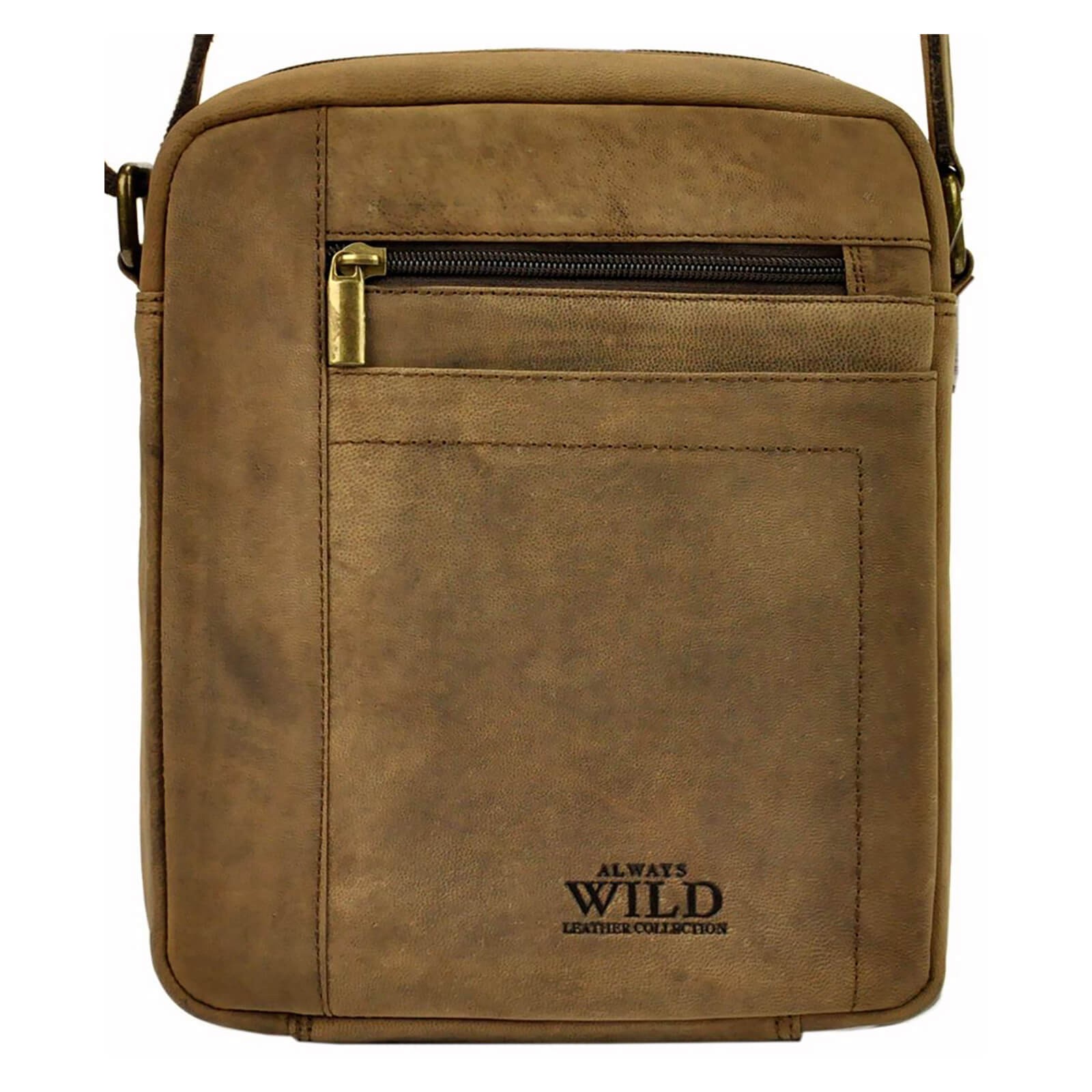 Pánská taška přes rameno Always Wild Leone - tmavo hnedá