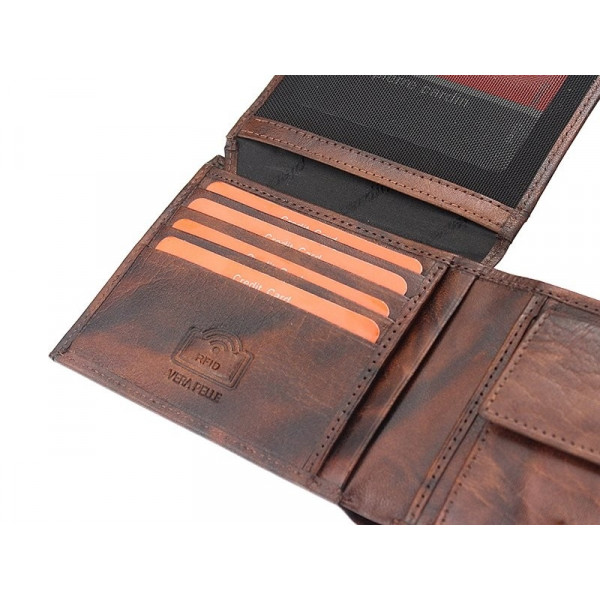 Pánska kožená peňaženka Pierre Cardin Robert - hnedá