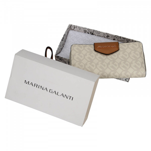 Dámska peňaženka Marina Galant Pompa - krémová