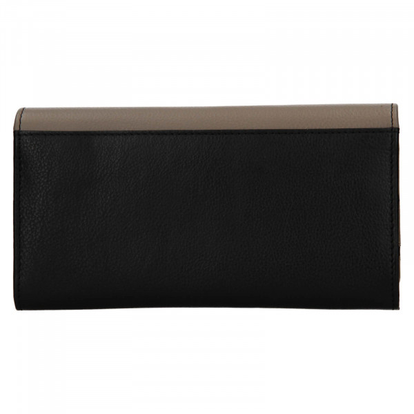 Dámska kožená peňaženka Lagen Perry - čierno-šedá