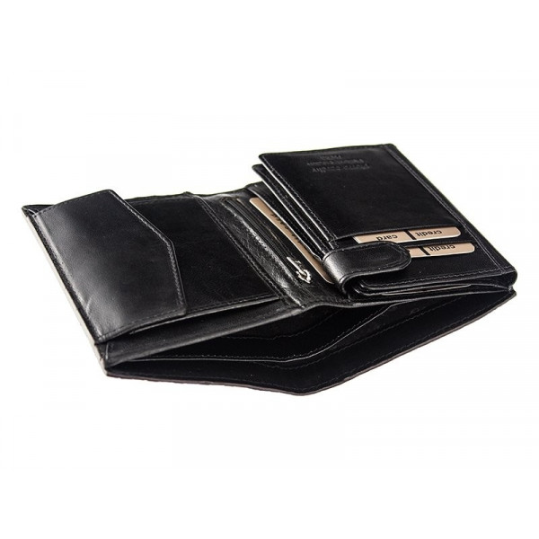 Pánska kožená peňaženka Pierre Cardin Monet - čierna