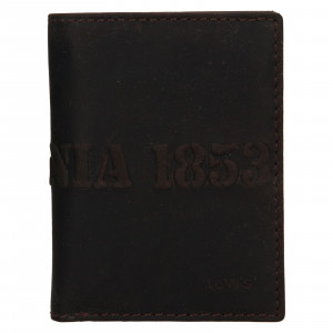 Pánska kožená peňaženka Levi's Liam - čierna