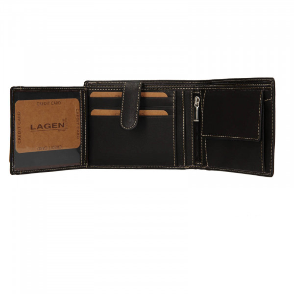 Pánska kožená peňaženka Lagen Koudy - hnedá