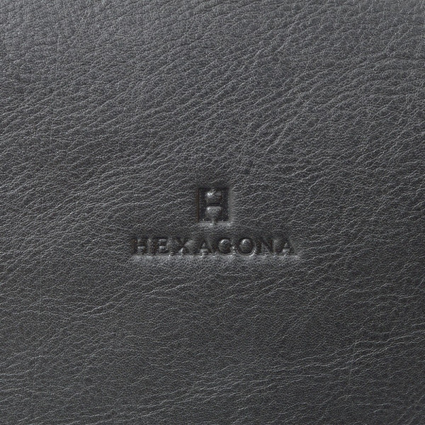 Pánska kožená taška cez rameno Hexagona 129479 - čierna