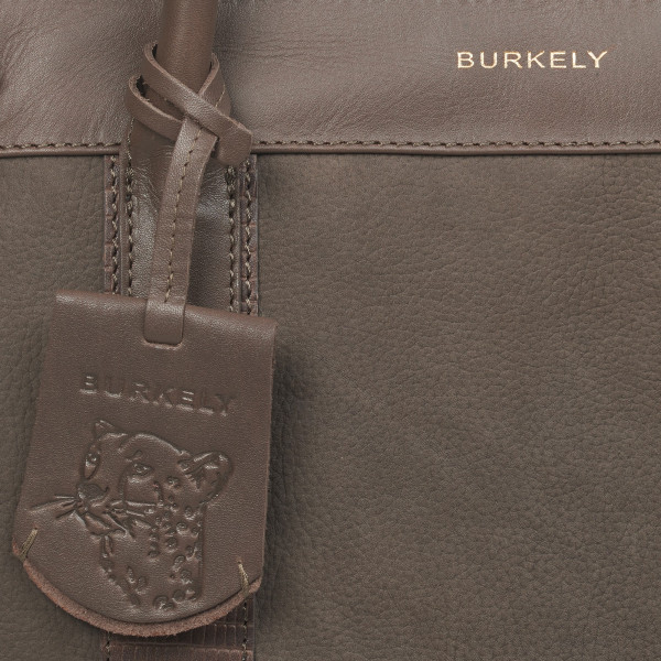 Dámska kožená kabelka Burkely Stella - tmavo hnedá