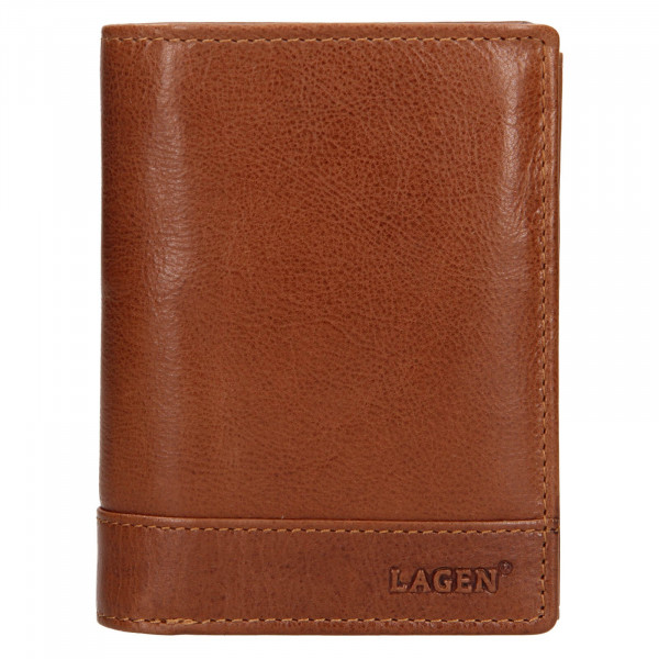 Pánska kožená peňaženka Lagen Thore - hnedá