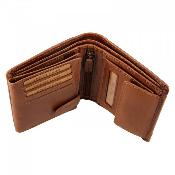 Pánska kožená peňaženka Lagen Thores - hnedá