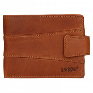 Pánska kožená peňaženka Lagen Kevins - hnedá