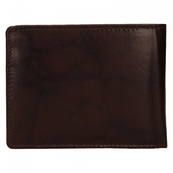 Pánska kožená peňaženka Lagen Rick - tmavo hnedá