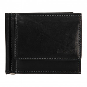 Pánska kožená peňaženka Lagen Dolarro - čierna
