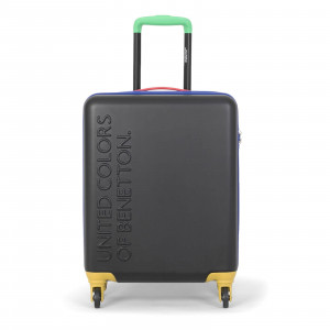 Kabínový cestovný kufor United Colors of Benetton Bolock S - čierna
