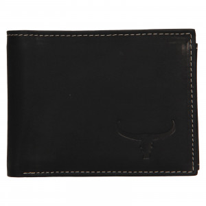 Pánska kožená peňaženka Wild Buffalo Radims - čierna