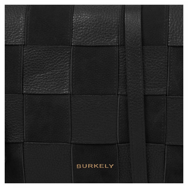 Trendy kožený batoh Burkely Evella - čierna