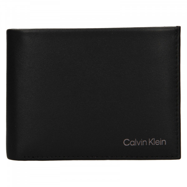 Pánska kožená peňaženka Calvin Klein Mims - čierna