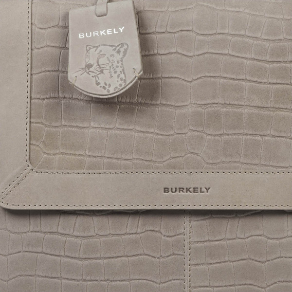 Trendy kožený batoh Burkely Icon - šedá