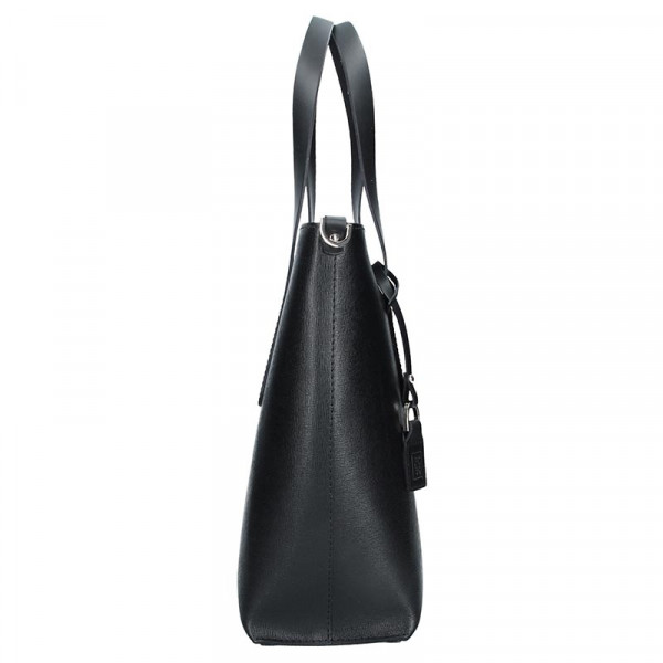 Dámska kožená kabelka Facebag Nina - čierna