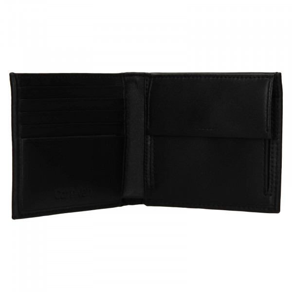 Pánska kožená peňaženka Calvin Klein Fillep - čierna