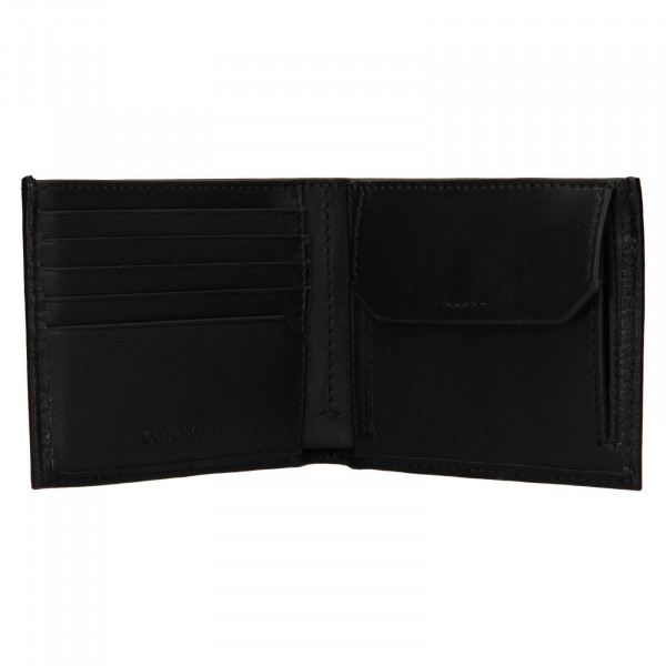 Pánska kožená peňaženka Calvin Klein Marces - čierna