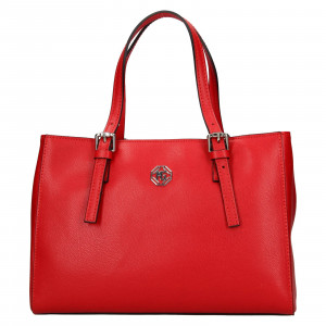 Dámska kožená kabelka Marina Galant Giulia - červená