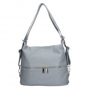 Dámska kožená batôžko-kabelka Italia Ariana - svetlo modrá