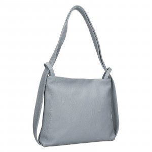 Dámska kožená batôžko-kabelka Italia Maria - svetlo modrá