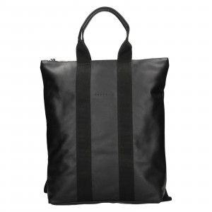 Kožený batoh Facebag Alex - černá