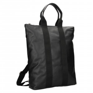 Kožený batoh Facebag Alex - černá
