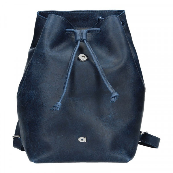Dámsky kožený batoh Daag Magda GO! 26 - tmavo modrá