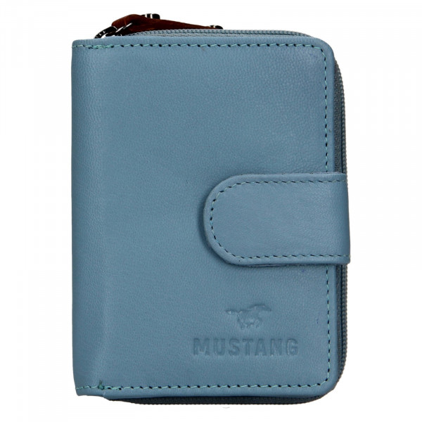 Dámska kožená peňaženka Mustang Olga - modrá