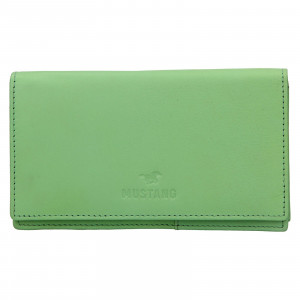 Dámska kožená peňaženka Mustang Stela - zelená