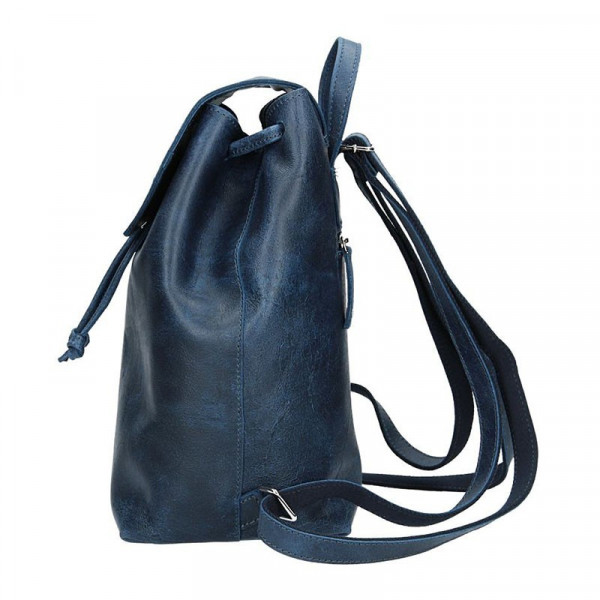 Dámsky kožený batoh Daag Magda GO! 26 - tmavo modrá