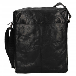 Pánska kožená taška cez rameno SendiDesign Felixs - čierna