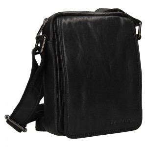 Pánska kožená taška cez rameno SendiDesign Danet - čierna