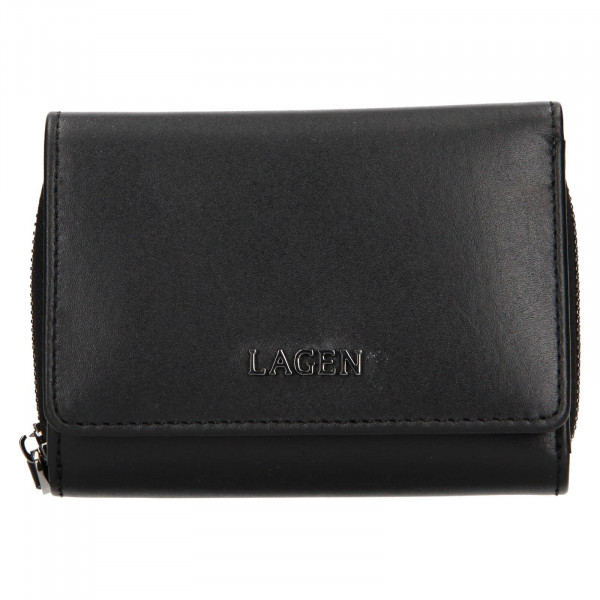 Dámska kožená peňaženka Lagen Stelna - čierna
