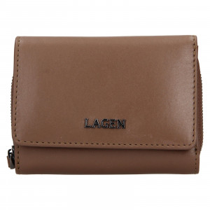 Dámska kožená peňaženka Lagen Stelna - svetlo hnedá