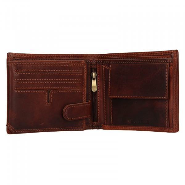 Pánska kožená peňaženka SendiDesign Lion - hnedá