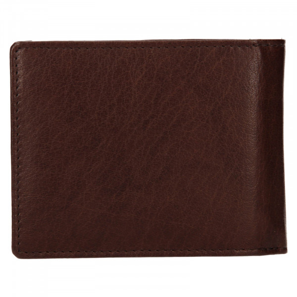 Pánska kožená peňaženka Lagen Alexej - tmavo hnedá