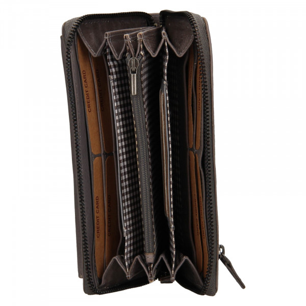 Dámska kožená peňaženka Lagen Maria - šedá