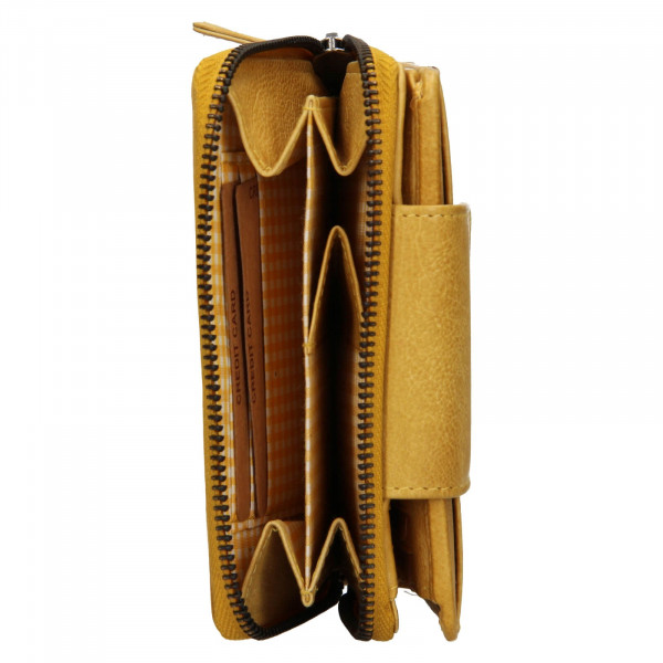 Dámska kožená peňaženka Lagen Agáta - žltá