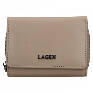 Dámska kožená peňaženka Lagen Stelna - béžová