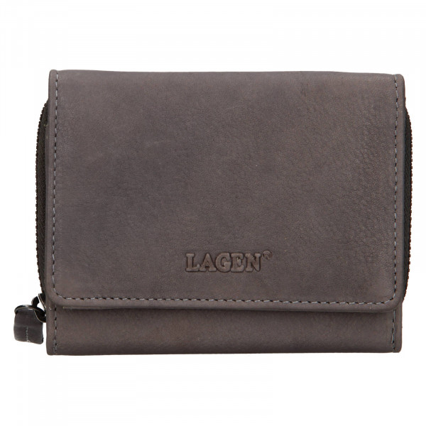 Dámska kožená peňaženka Lagen Viola - šedá