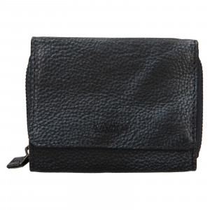 Dámska kožená peňaženka Lagen Viola - čierno-modrá
