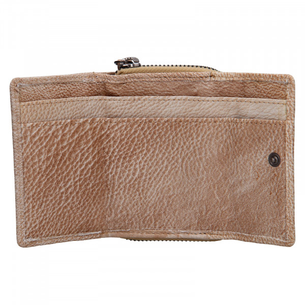 Dámska kožená peňaženka Lagen Carmena - béžová