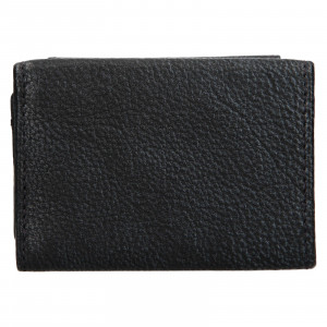 Dámska kožená slim peňaženka Lagen Mellby - čierno-modrá