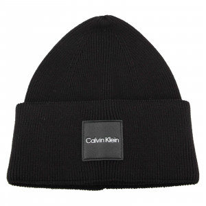 Pánska zimná čiapka Calvin Klein Kamil - čierna