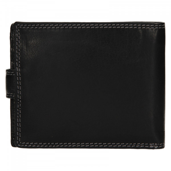 Pánska kožená peňaženka SendiDesign Zrobek - čierna