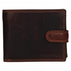 Pánska kožená peňaženka SendiDesign Chore - hnedá