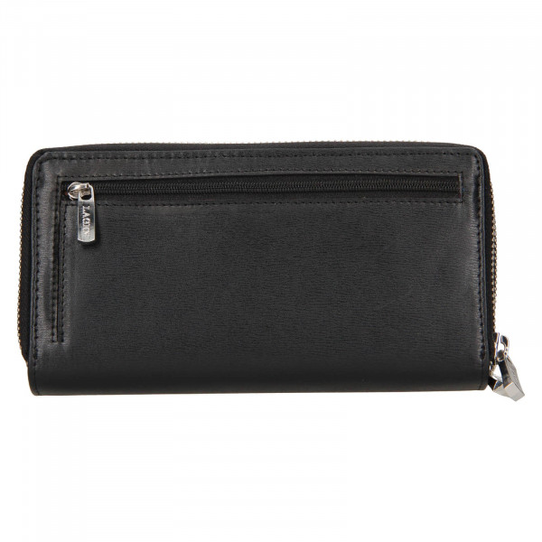 Dámska kožená peňaženka Lagen Double - čierna