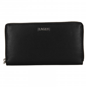 Dámska kožená peňaženka Lagen Dita - čierna